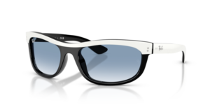 Ray-Ban 2489 BALORAMA, Farbe 14443F · Weiß auf schwarz