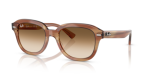 Ray-Ban 4398 ERIK, Farbe 140351 · Gestreift braun