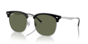 Ray-Ban 4418D, Farbe 66709A · Schwarz auf silber
