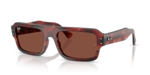 Ray-Ban 4454 FLACKO, Farbe 1452C5 · Havanna rot