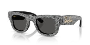 Ray-Ban 4940BP - WAYFARER PUFFER, Farbe 686587 · Schwarz & strass pave