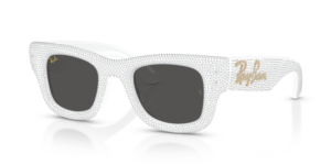 Ray-Ban 4940BP - WAYFARER PUFFER, Farbe 686687 · Weiß & strass pave
