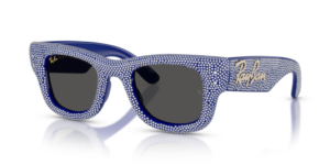 Ray-Ban 4940BP - WAYFARER PUFFER, Farbe 686787 · Blau & strass pave