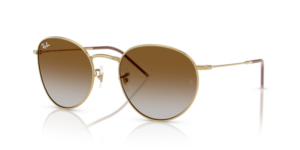 Ray-Ban R0103S ROUND REVERSE, Farbe 001/CB · Arista gold