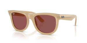 Ray-Ban R0502S WAYFARER REVERSE, Farbe 678069 · Opal beige & honey