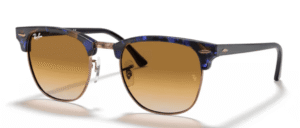 Ray-Ban 3016 CLUBMASTER, Farbe 125651 · Braun & blau