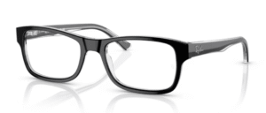 Ray-Ban RX5268, Farbe 2034 · Schwarz auf transparent