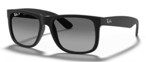Ray-Ban 4165 JUSTIN, Farbe 622/T3 · Rubber schwarz