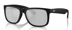 Ray-Ban 4165 JUSTIN, Farbe 622/Y4 · Rubber schwarz