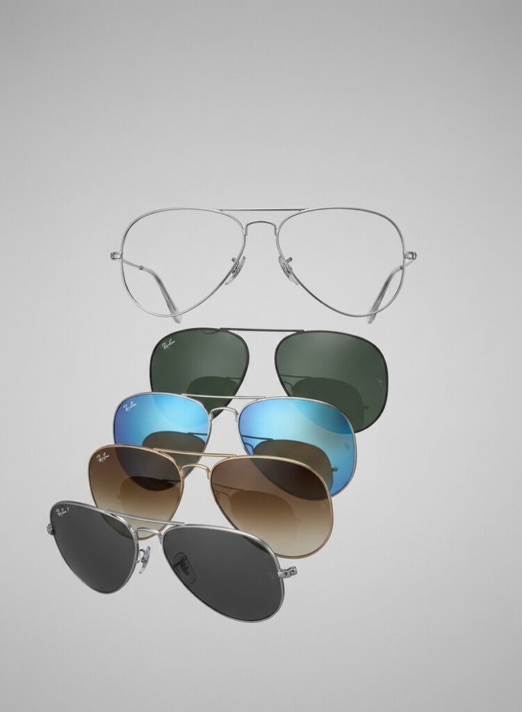 Ray-Ban 3689 Aviator Metal II Originalgläser | Ersatz