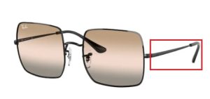 Original Ray-Ban RB1971 Square Bügel, Farbe 002 · Schwarz