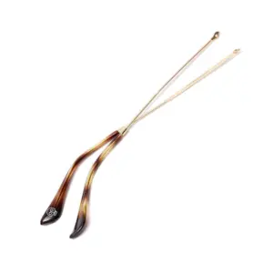 Kompatible Ersatzbügel für Ray-Ban, Gold (tortoise tips)