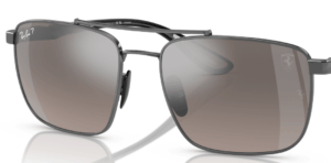 Originalgläser Ray-Ban RB3715M, Farbe 5J · Silber verspiegelt chromance polarisiert · Kunststoff