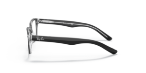 Original Ray-Ban RB1555 Bügel, Farbe 3529 · Schwarz auf transparent