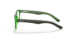 Original Ray-Ban RB1555 Bügel, Farbe 3665 · Braun auf grün fluo