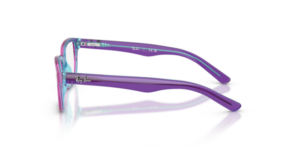 Original Ray-Ban RB1555 Bügel, Farbe 3997 · Transparent violett & blau hell